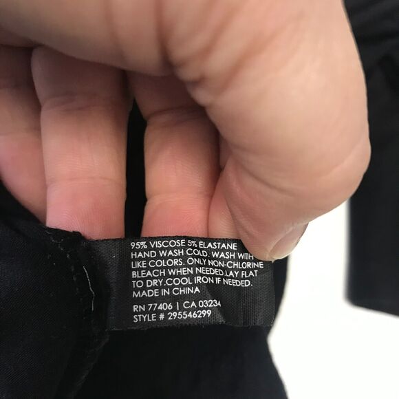 Club Monaco Top Womens Medium Black Scoop Neck 3/4 Sleeve Pullover Stretch - Picture 8 of 11